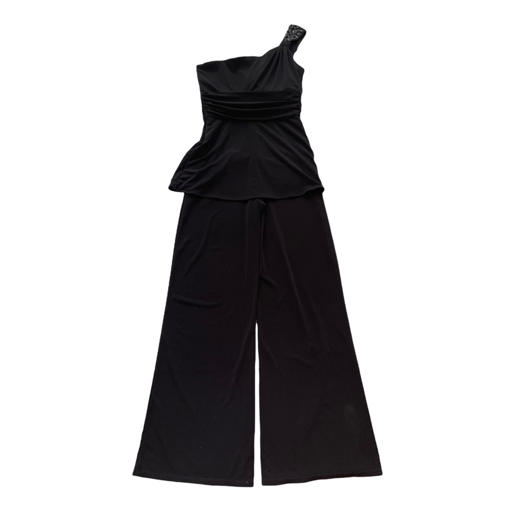 White House Black Market black jeweled jumpsuit 2 - Picture 5 of 10